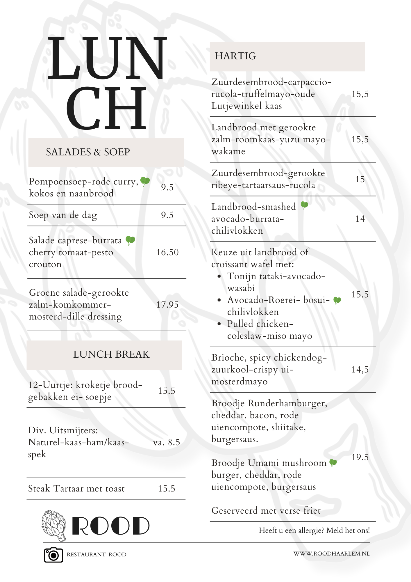Lunchmenu